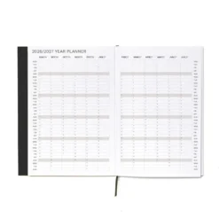 Octagon | Agenda Weekly Planner A5 Black 2026-2027 (Semanal)