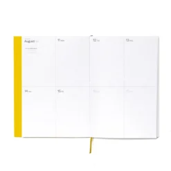 Octagon | Agenda Weekly Planner A5 Yellow 2026-2027 (Semanal)
