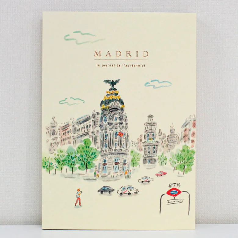 Paperways | Cuaderno de Viaje Ilustrado Travel Journal L'Après-midi Madrid Gran Via