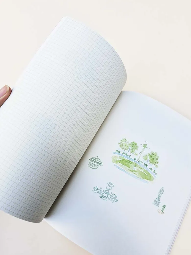 Paperways | Cuaderno de Viaje Ilustrado L'Après-midi Paris Eiffel Pink