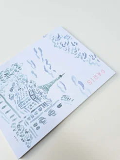 Paperways | Cuaderno de Viaje Ilustrado L'Après-midi Paris Eiffel Pink
