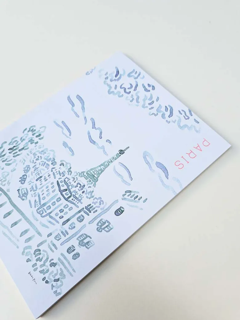 Paperways | Cuaderno de Viaje Ilustrado L'Après-midi Paris Eiffel Pink