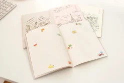 Paperways | Cuaderno de Viaje Ilustrado L'Après-midi Paris Eiffel Pink