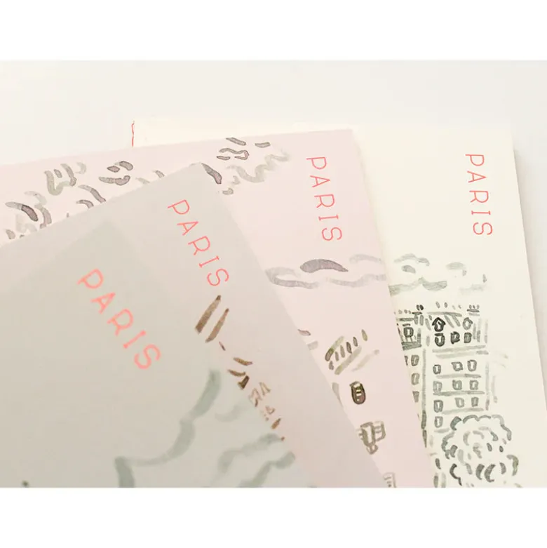Paperways | Cuaderno de Viaje Ilustrado L'Après-midi Paris Eiffel Pink