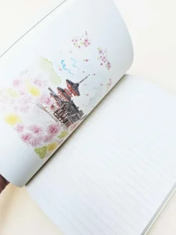 Paperways | Cuaderno de Viaje Ilustrado Travel Journal L'Après-midi Kyoto Kiyomizu Spring