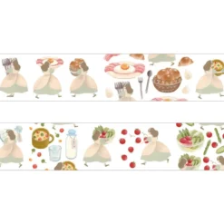 Papier Platz | Necktie Breakfast Is Ready Washi Tape