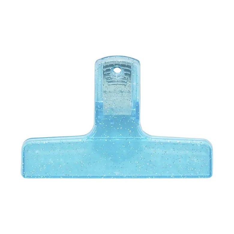 Penco | Clip de Plástico Glitter Light Blue