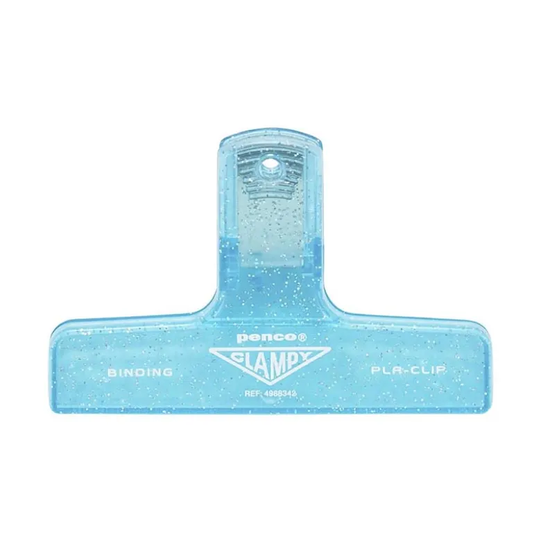 Penco | Clip de Plástico Glitter Light Blue