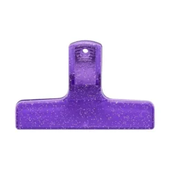 Penco | Clip de Plástico Glitter Purple