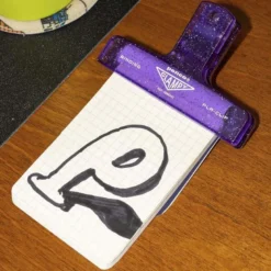 Penco | Clip de Plástico Glitter Purple