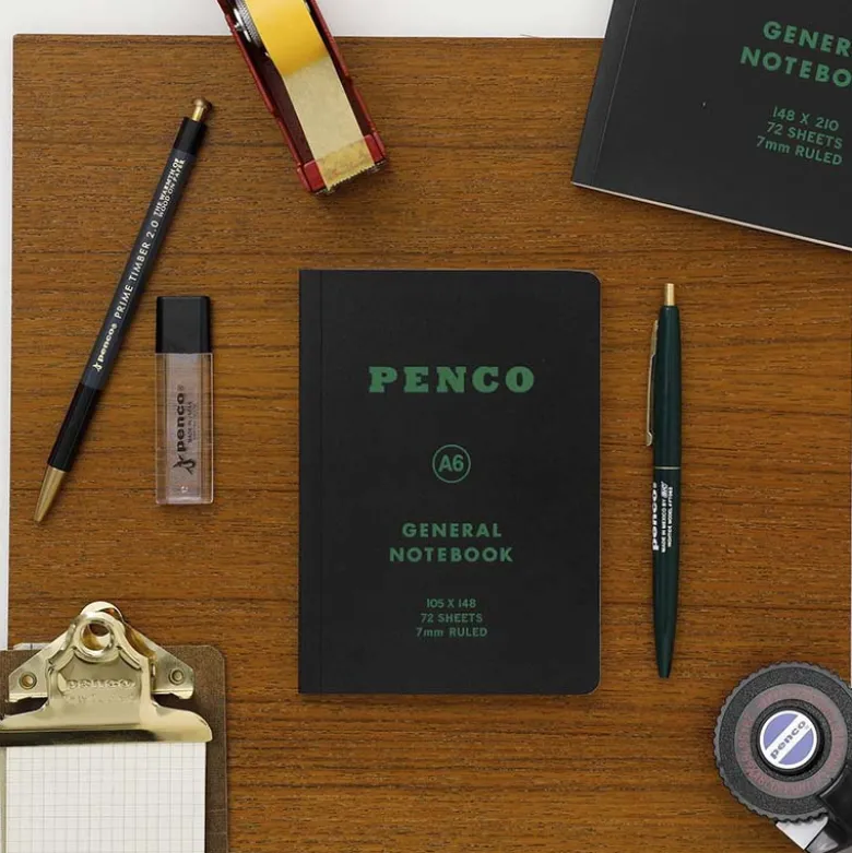 Penco | Cuaderno Soft PP A6 Black (Rayas)