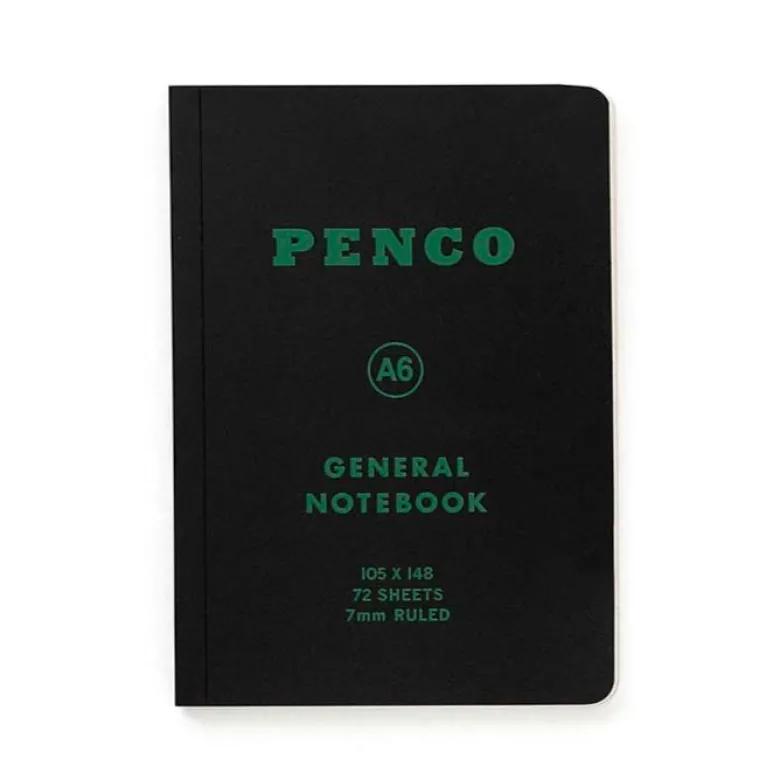 Penco | Cuaderno Soft PP A6 Black (Rayas)