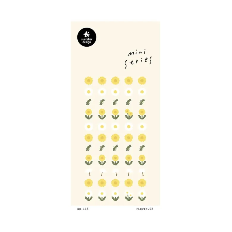Suatelier | Pegatinas Mini Series Flower 02
