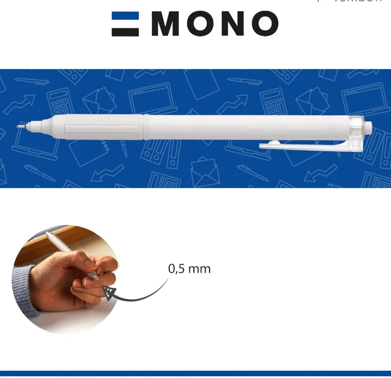 Tombow | Bolígrafo Monograph Lite Smoky White 0.5mm