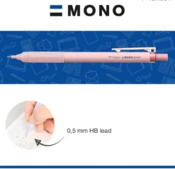 Tombow | Portaminas Mono Graph Lite 0.5 Smokey Pink