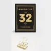 Tools To Liveby | Binder Clips Dorado (32mm)