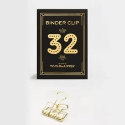 Tools To Liveby | Binder Clips Dorado (32mm)