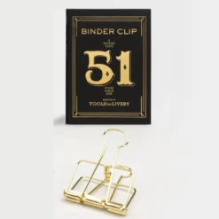 Tools To Liveby | Binder Clips Dorado (51mm)
