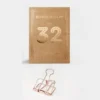 Tools To Liveby | Binder Clips Oro Rosa (32mm)