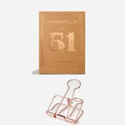 Tools To Liveby | Binder Clips Oro Rosa (51mm)