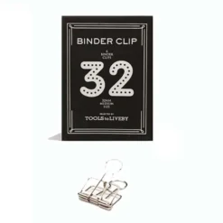 Tools To Liveby | Binder Clips Plateado (32mm)