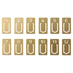 Traveler's Company | Clips Numerados Brass