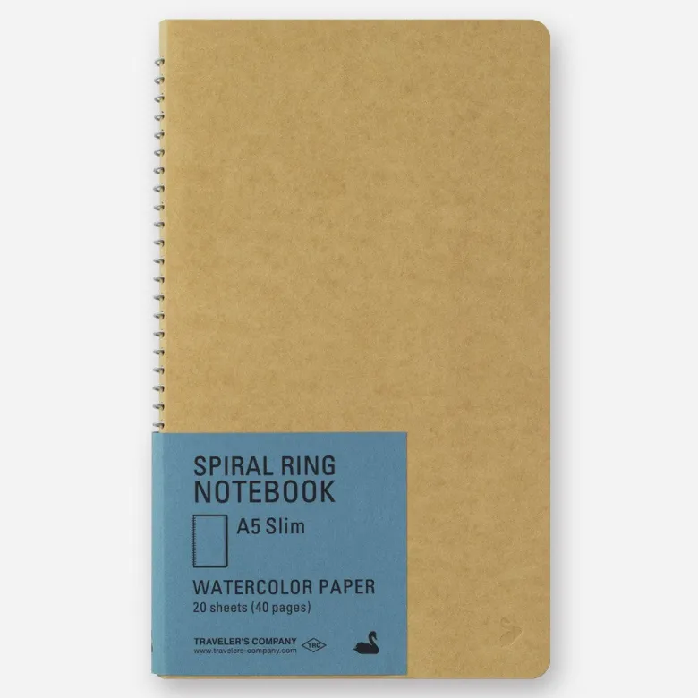 Traveler's Company | Cuaderno con Espiral A5 Slim Papel Acuarela