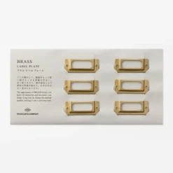 Traveler's Company | Placas de Rótulo Brass Label Plate