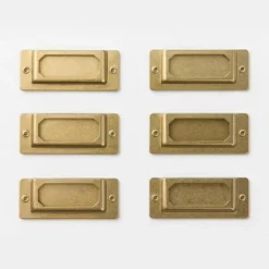 Traveler's Company | Placas de Rótulo Brass Label Plate