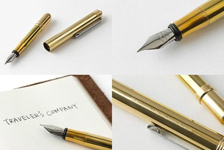 Traveler's Company | Pluma Estilográfica Brass Fountain Pen