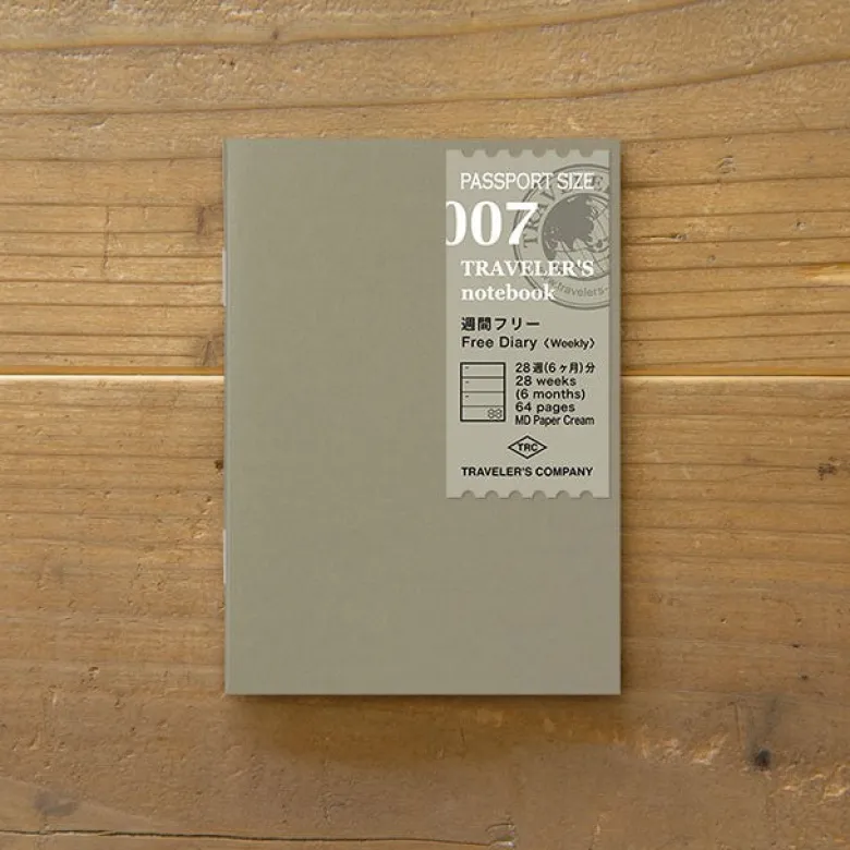 Traveler's Company | Recambio Passport 007 Planificador Semanal