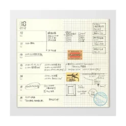 Traveler's Company | Recambio Regular 019 Planificador Semanal + Notas