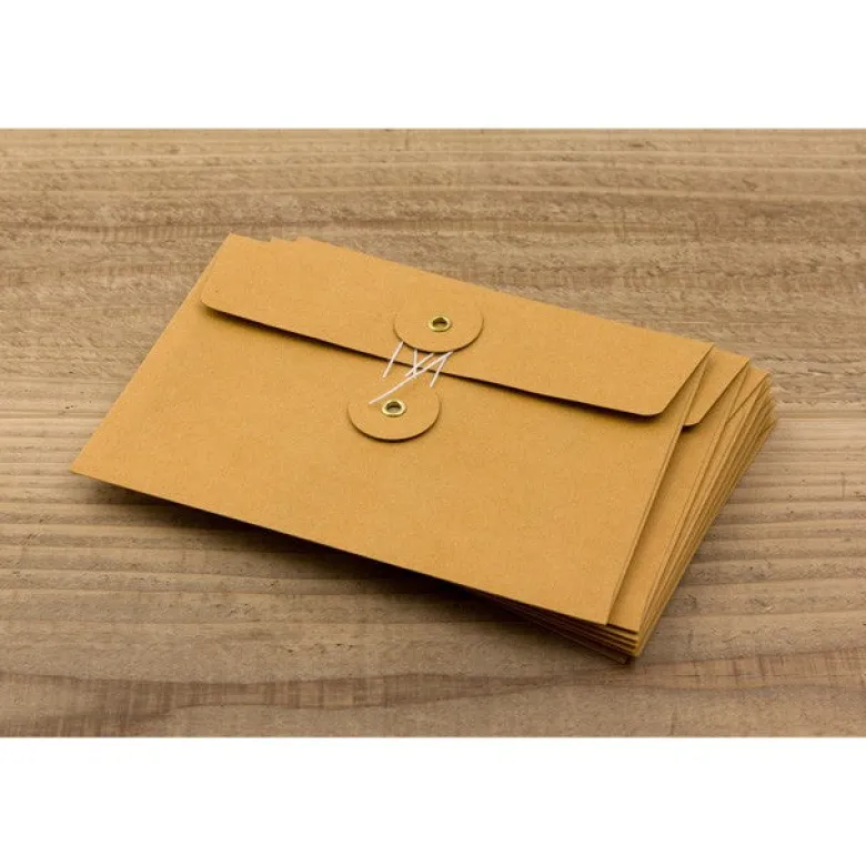 Traveler's Company | Set de Sobres Kraft M Naranja