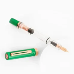 TWSBI | Set Pluma Estilográfica ECO T Royal Jade F con Tinta Midnight Blue