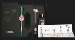 TWSBI | Set Pluma Estilográfica ECO T Royal Jade F con Tinta Midnight Blue