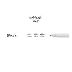 Uniball | Bolígrafo ONE 0.38 Negro