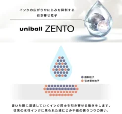 Uniball | Bolígrafo Zento Standard 0.38 Sea (Tinta Negra)