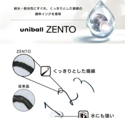 Uniball | Bolígrafo Zento Standard 0.7 Ambar (Tinta Negra)