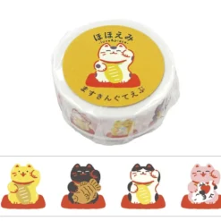 World Craft | Hohoemi Maneki Neko Washi Tape