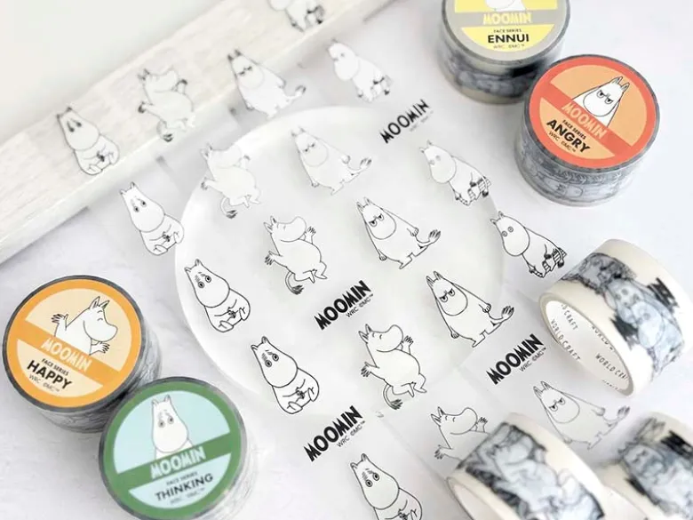 World Craft | Moomin Face Series Angry Clear Tape