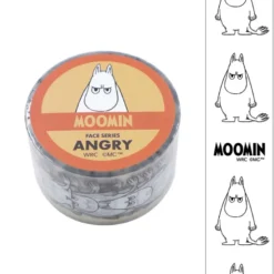 World Craft | Moomin Face Series Angry Clear Tape