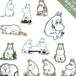 World Craft | Pegatinas Flake Moomin Face Series Thinking