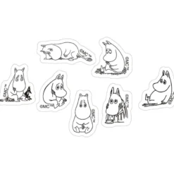 World Craft | Pegatinas Moomin Face Series Thinking