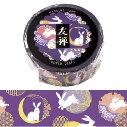World Craft | Yuzen Moon Rabbit Washi Tape