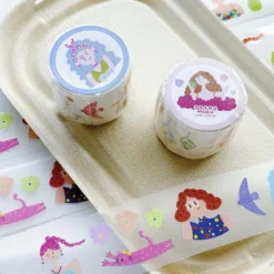 XiYue | Pegatinas en Rollo Colorful Girls