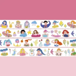 XiYue | Pegatinas en Rollo Colorful Girls