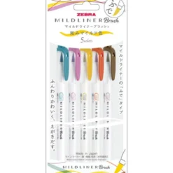 Zebra | Pack de Rotuladores Pincel Mildliner Warm (Nuevo Packaging)