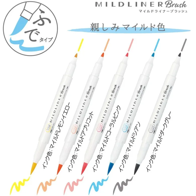 Zebra | Pack de Rotuladores Pincel Mildliner Soft (Nuevo Packaging)