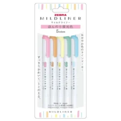 Zebra | Pack de Subrayadores Mildliner Pastel (Nuevo Packaging)