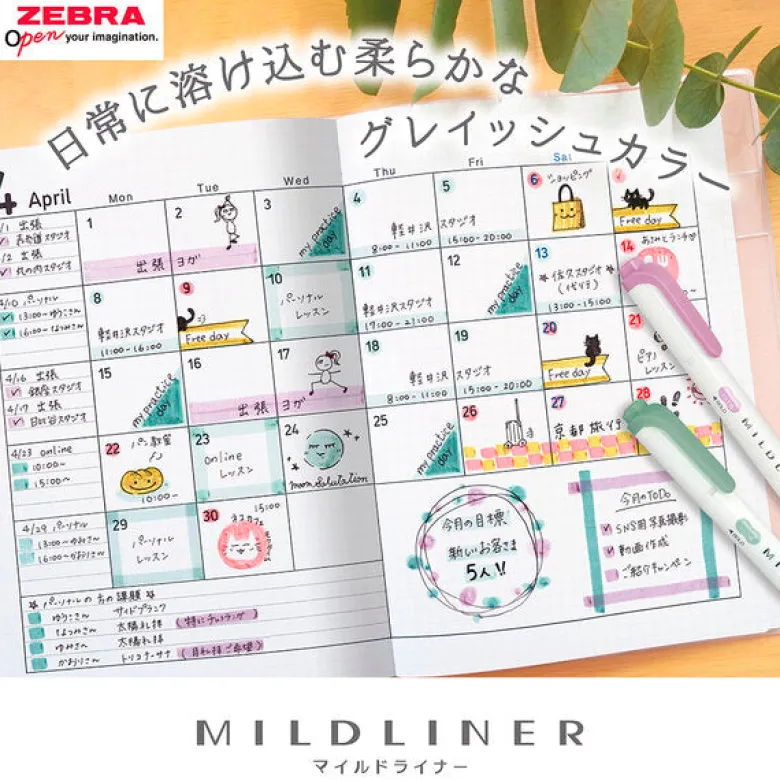 Zebra | Pack de Subrayadores Mildliner Calm
